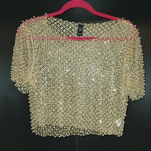 Marble Transparent Crop Top